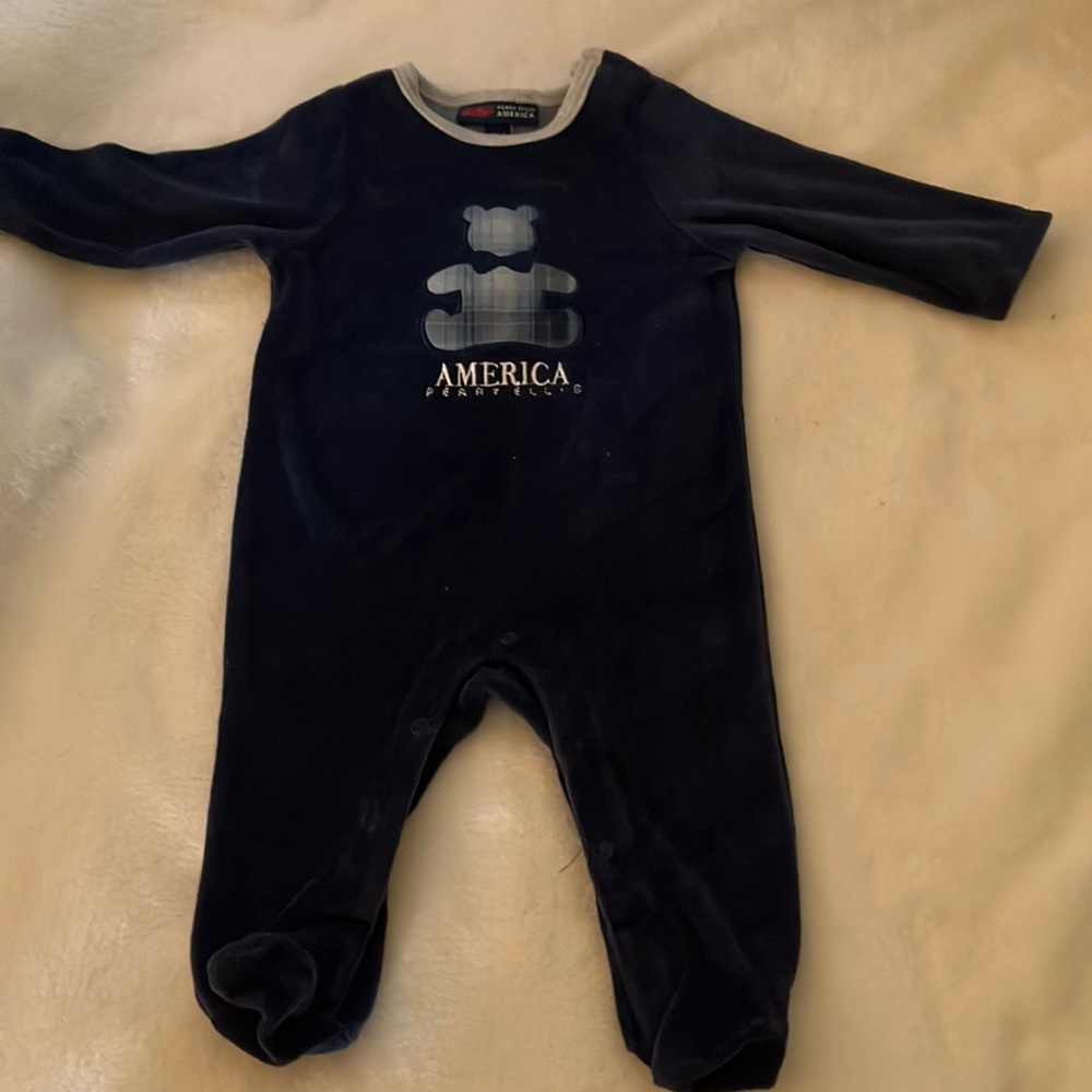 America Perry Ellis Velour Footie